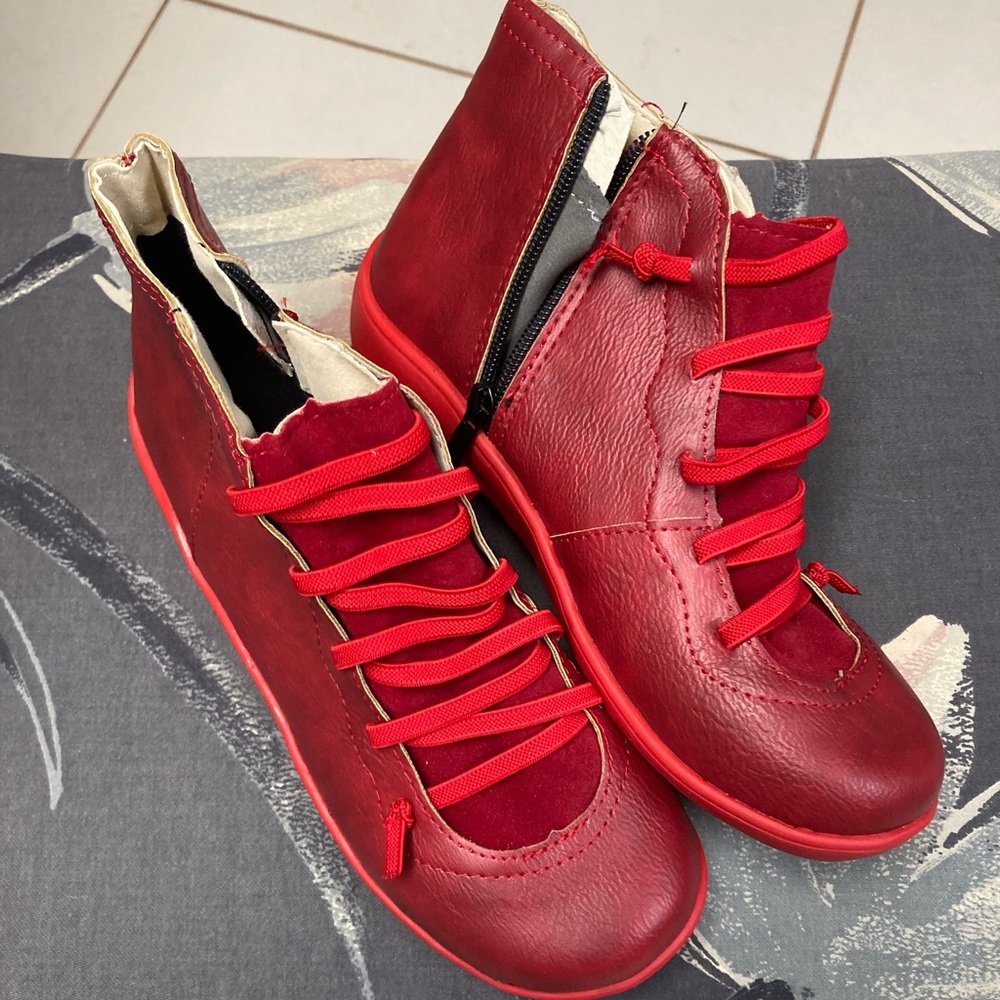 NWOB Red Booties